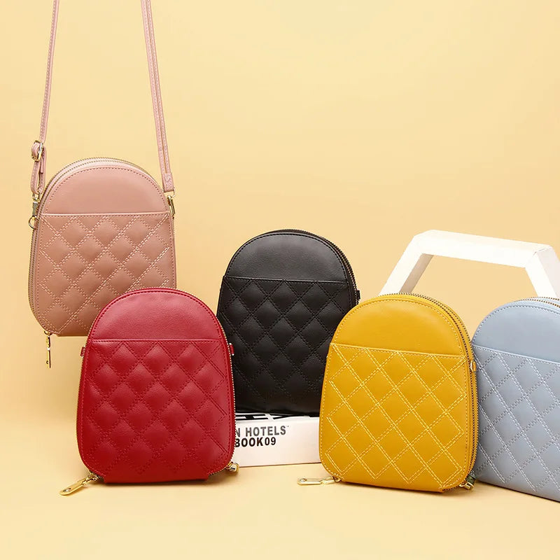 Customize Women Mobile Phone Pu Leather Crossbody Wallet Ladies Big Shoulder Bag Messenger Bag