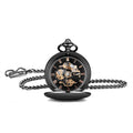 BOSHIYA Smooth Case Can Laser Lettering China Mobile Mechanical Silver Black Bronze Gold Rose Gold Men's Pocket Watch