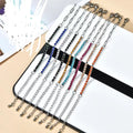 Luxury Adjustable Stainless Steel Womens Stainless Steel Colorful Shining Zircon Bracelet Bangle Jewelry for Women