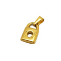 Fashion Mini Padlock Pendant 316 Custom Stainless Steel Hollow Lock Charm Pendant for Women Men Jewelry