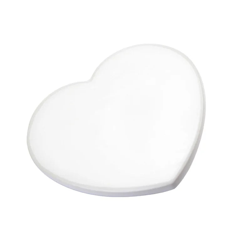 RubySub Heart White Non-slip Blank Ceramic Coaster Sublimation Ceramic Coasters for Drink