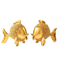 2025 Custom modern sculpture resin crafts silver kiss fish Statue European TV cabinet table decoration accessories