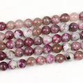 Cheap Rubellite Gemstone Strands Pink Rose Round Tourmaline AAA Beads Natural Stone for Jewelry Making 4mm 6mm 8mm 10mm