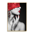 Drop Shipping Woman Resin Painting on Crystal Porcelain Painting and Prints Scandinavian Wall Art for Living Room