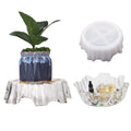 DIY Silicone Resin Mould Big Irregular Tray Flowerpot Shelf Storage Tray Mirror Surface Silicone Mold