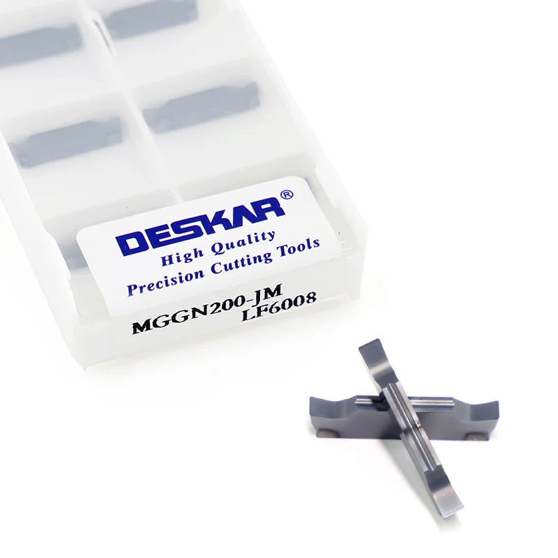 For DESKAR MGGN200-JM LF6008 Carbide Grooving Insert Customizable CNC Lathe Turning Tool with CVD Coating OEM Support