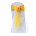 Gold Chair Sashes Wedding Decorative Wedding Spandex Chair Sashes Pageant Sash for Banquet