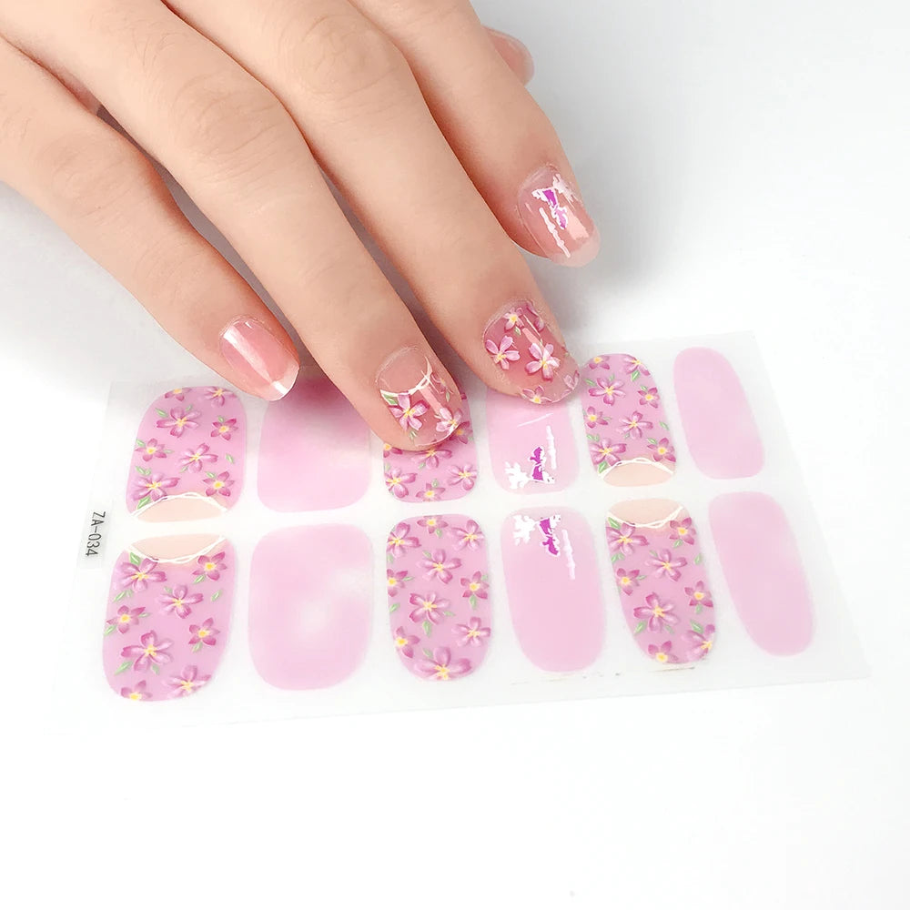 New Style 3D Polish Nail Art Decals Self-Adhesive Plastic Stickers Foils Wraps MegaBDM