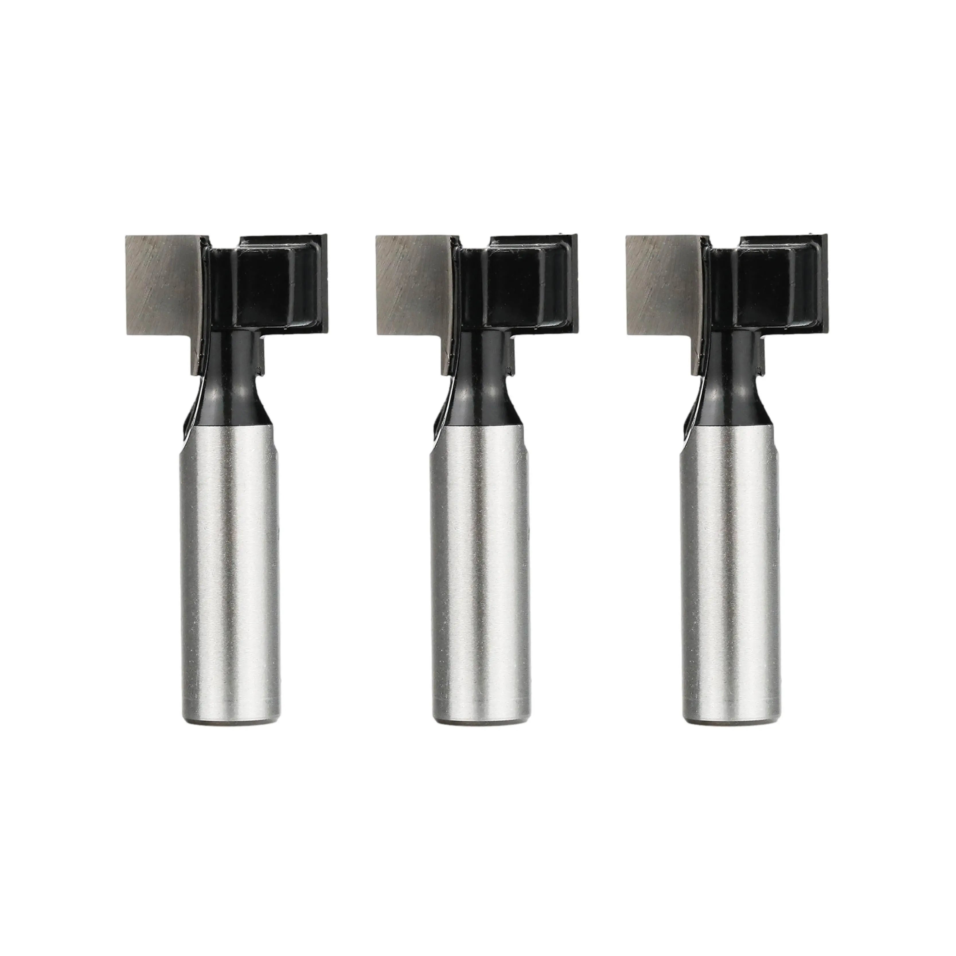 Straight T Type Bit Solid Carbide Climb Milling CNC Router Bits for Wood Carving Milling Polyester Powder Coated Carpenter