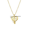 Stainless Steel Link Chain Lettering Photo Customization Mom Sublimation Projection I Love You Customized Photo Necklace