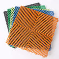 PP Car Wash Splicing Grid Grille Interlocking Garage Floor Tiles Anti-Slip Removable Plastic Vinyl Flooring