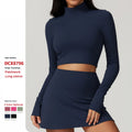 Custom Summer Tight Yoga Wear Gym Sports T-Shirt High-Strength Tops Women Quick-Drying Running Fitness Long Sleeve With Zipper