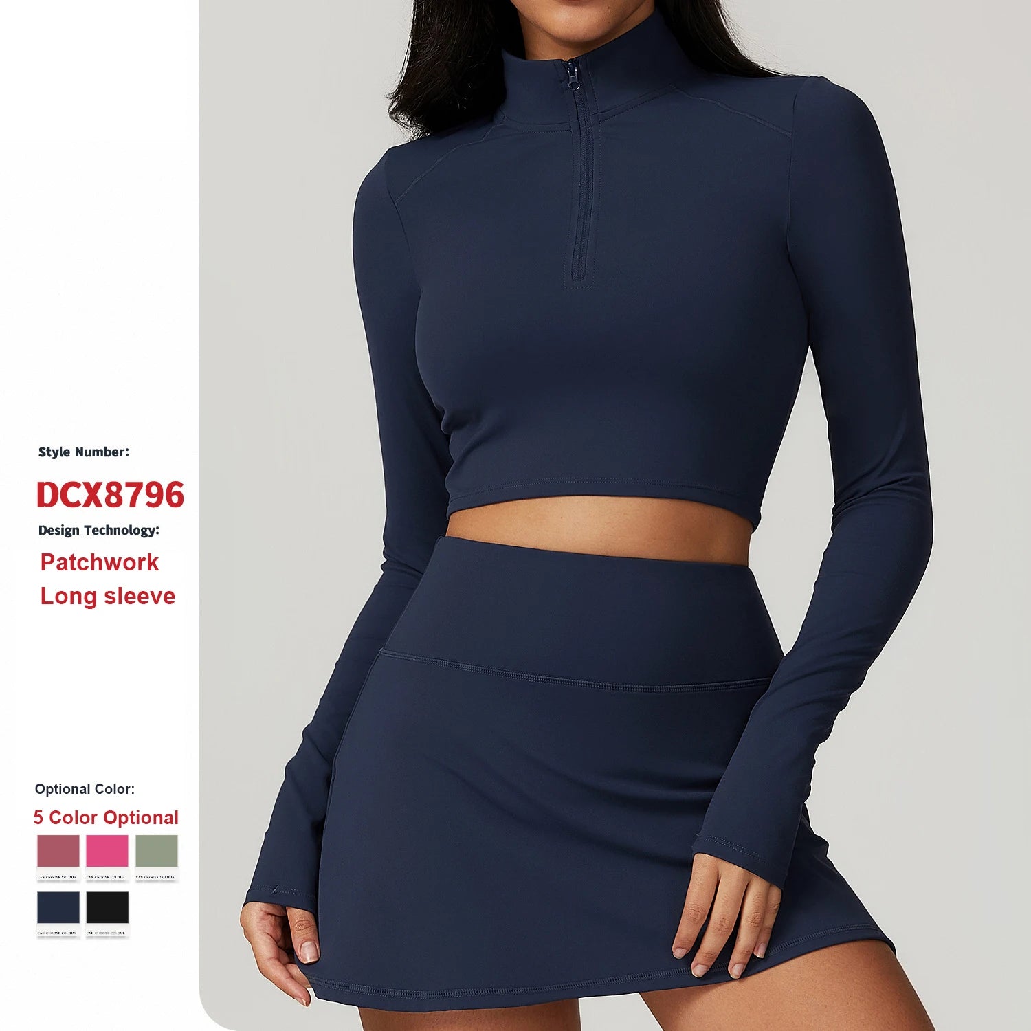 Custom Summer Tight Yoga Wear Gym Sports T-Shirt High-Strength Tops Women Quick-Drying Running Fitness Long Sleeve With Zipper