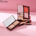 Custom Labeling Cruelty-Free Whitening Highlighter Contour Face Makeup Palette 5 Glitter Colors Waterproof Pressed Powder