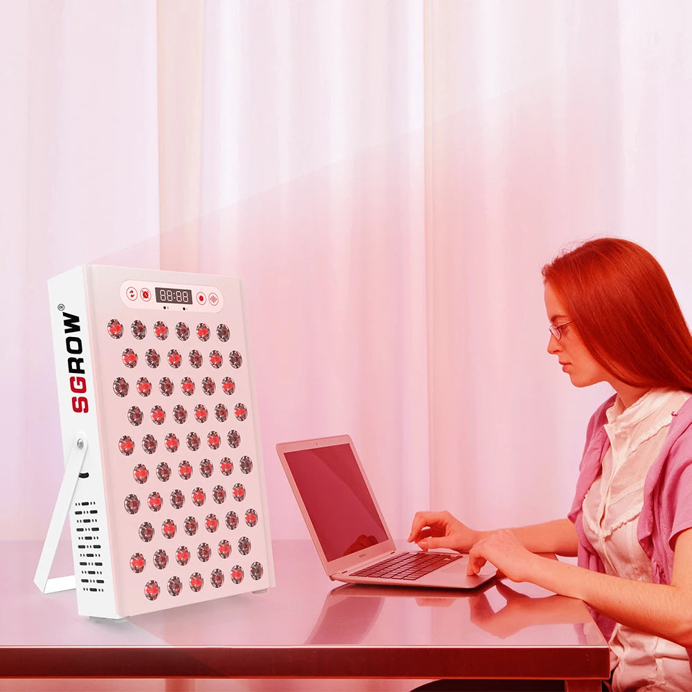 Sgrow Cost-effective New Product 300w No Stroboscopic Face Dual Chip Led Infrared Red Light Therapy Panel PDT Machine  Device