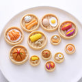 Hot Sale 45mm New Round Large Simulation Food Steamer Basket Diy Fridge Magnet Part Accessories Resin Cabochon