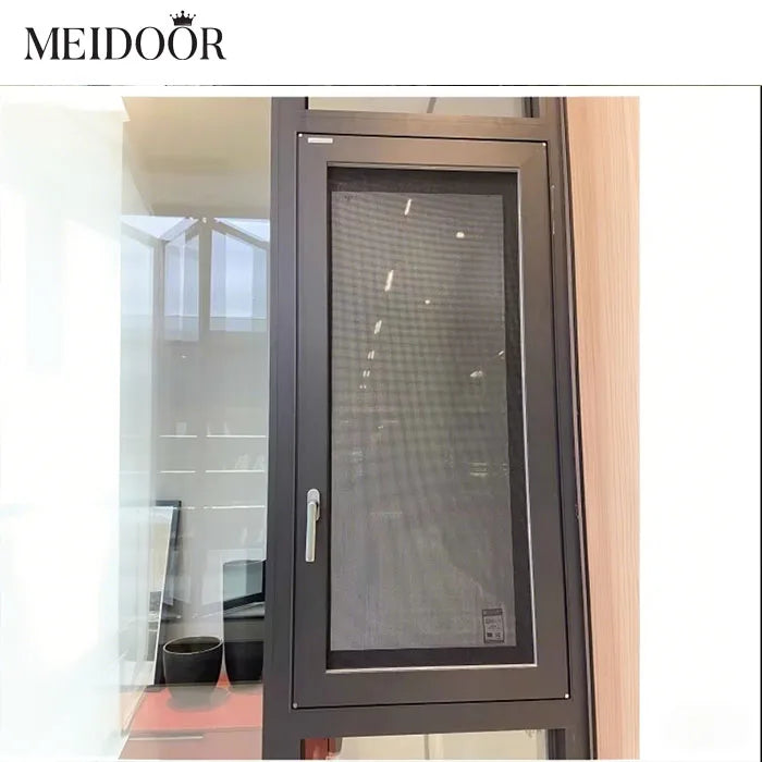 Meidoor Modern Aluminum Windows Customized Fully Tempered Safety Tilt and Turn Casement Window