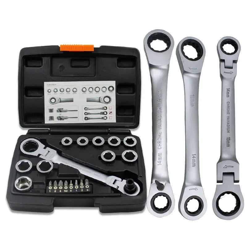 Automobile Maintenance Tools Chrome Vanadium 29PCS Professional Hand Tool Socket Wrench Set