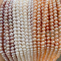 5-6mm Natural Freshwater Pearls Round Beads Loose Beads DIY Bracelet Necklace Clothing Jewelry Accessories Making