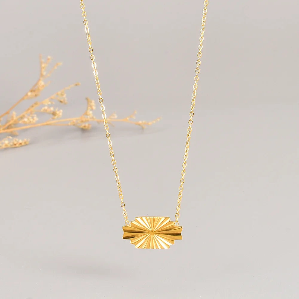 Korean Ins Style Non Tarnish Fashion Jewelry Stainless Steel Cute Pendant Necklaces