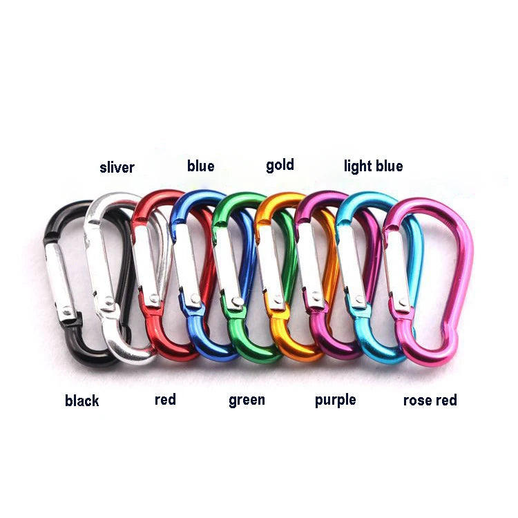 Wholesale Multifunctional Small Mini Cheap 40mm Safe Buckle Mountain Climbing Carabiner Hook for Bottles