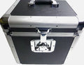 Euro Style LP Record Box with Lids Durable Vinyl Record Storage Case for Travel