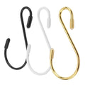 2023 New Black Chrome Finish 3.5 Inch Heavy Duty S Hooks with Safety Buckle for Automotive & Water Treatment Applications