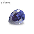 Best Supplier Factory Price Machine Cut Brilliant Pear Shape Synthetic CZ Loose Gemstone Tanzan Big Cubic Zirconia Stone