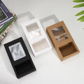 Wholesale Custom Printing logo Brown Paper Window Drawer Folding Paper Box and  Cosmetic Jewelry Gift Boxes