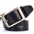 Factory Direct Sales Men's Pin Buckle Belt Casual Men's Waist Belt Genuine Leather Belt Custom logo