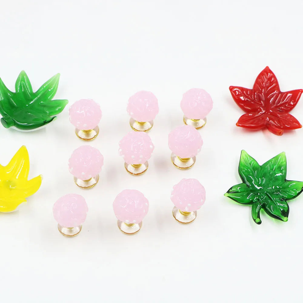 New Arrival Pink Handmade Murano Lampwork Glass Tree Ornament Figurine for Decoration or Gift
