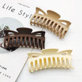 MIO 12cm  Large Plastic Butterfly Hair Claw Matte Hair Claw Clips New Jumbo Custom Thick Large Hair Claw Clips