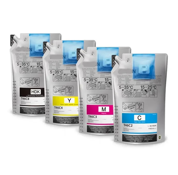 Hotsale UltraChrome Waterproof F6370 Dye Sublimation Ink 1.1L for EPSON F6370 F9470 F9200 F9470H PrinterInk with Chip T46C
