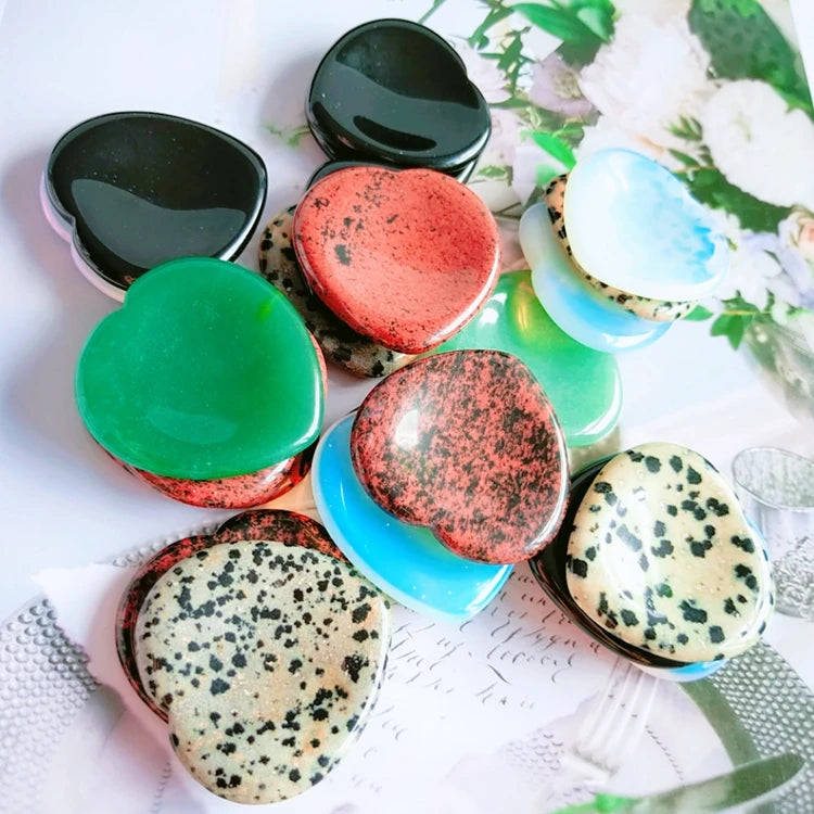 Diy Bulk Wholesale Natural Crystal Palm Stone Semi-precious Thumb Mixed Worry Stone