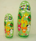 Factory Customized Wholesale Green Inflatable PVC Heavy Duty Water-Filled Printed Punching Bag Zipper Closure Children's
