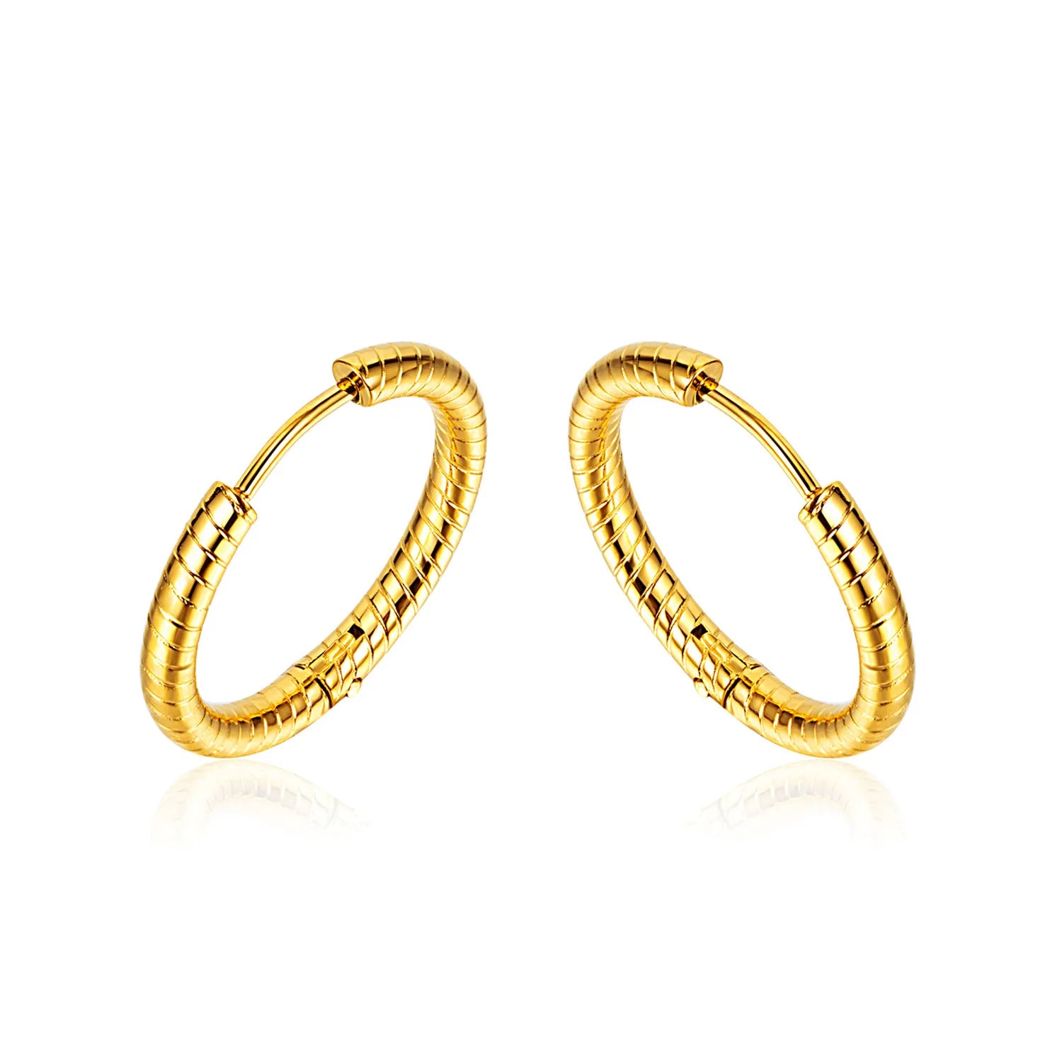 Wholesale Classic Stainless Steel Wire Earrings Few Size to Choose Fashionable Hoop Earrings Daily Wear Simple Earring Jewelry
