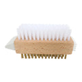 Factory Wholesale Custom Logo Multifunctional Wooden Nubuck Brush Suede Cleaning Brush Shoe Eraser Brush with Copper Wire