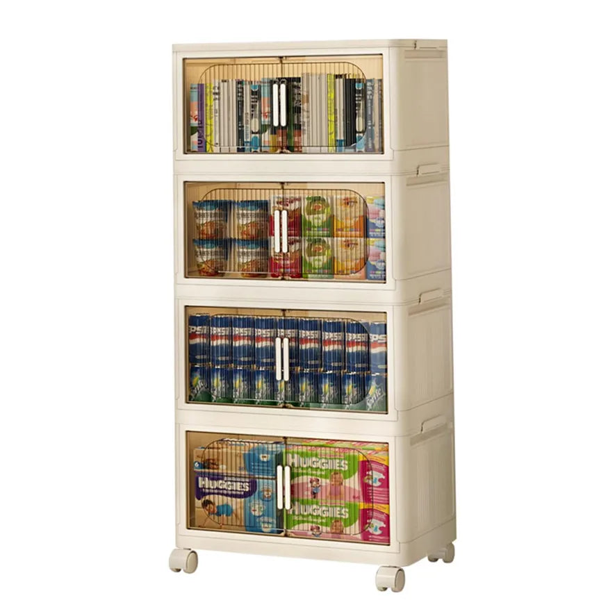 Storage Bins with Lids Collapsible Storage Bins with Wheels 144QT Plastic Storage Bin Storage for Closet