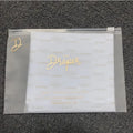 Custom Plastic Bags Clothing EVA Zipper Packing Bag Frosted Zip Bag for Garments