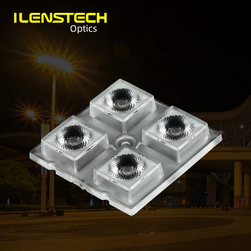ILENSTECH Optical Lens 3030 3535 5050 Led Lens 2x2 Lens Array 25 Degree