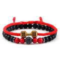 Newest Ethereal Geometric round Turquoise Natural Stone Barbell Beaded Bracelet Christian Religious Party Ethnic Style Gift