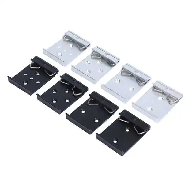 35 mm Aluminum Practical Din Rail Fixed Clamp Fasten Clip Steel Enclosure Din Rail Mount Clip for Relay