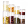 Lower MOQ Empty Food Grade 150ml to 1000ml Food Grade clear Pet Plastic Jars with Screw Lids
