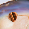 DIY Wholesale Musical Instruments Custom Logo Crystal Printing Colorful Yellow Tiger Eye Guitar Picks