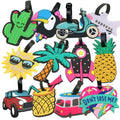 Car Plane Bird Luggage Tags Suitcase Holder Travel Suitcase Name Tag Silicone Portable Label Glasses Baggage Tag