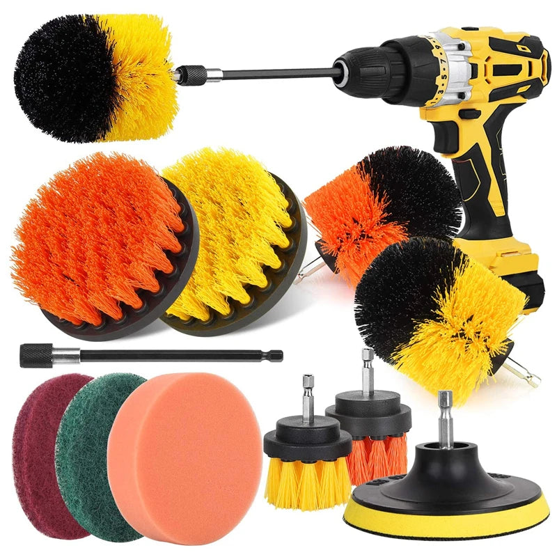Drill Cleaning Brush Power Scrubber Brush for Kitchen /Restroom/Bathroom/Hotel/Tyres Easy Installation Tool Brush