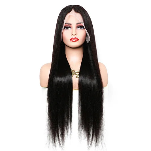 Wholesale Wig Straight 180% Density Human Hair Lace Front 13*4 Transparent Lace Curly Pre Plucked Glueless Wig for Black Women