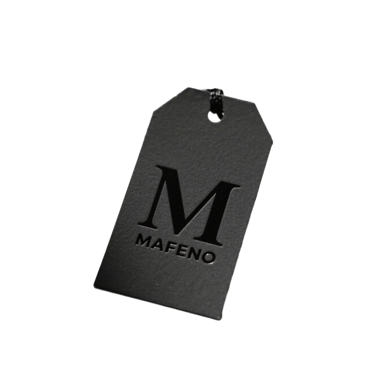 Custom Printed Thick Paper Hangtag with Embossed Brand Logo Clothing Name Tag Label for Garments Accessories Shoes Bag Paper Tag