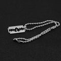 New Kpop Titanium Steel Blade Pendant Trendy Necklace for Men Women Jewelry Necklace