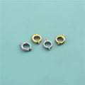 Hot Sale 925 Sterling Silver Dainty CZ Zircon Round Connection Clasp for Jewelry Making Accessories Supplies